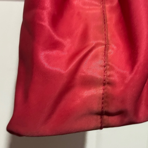 Prada Red Tote Bag nylon with clear top handles - Picture 7 of 16